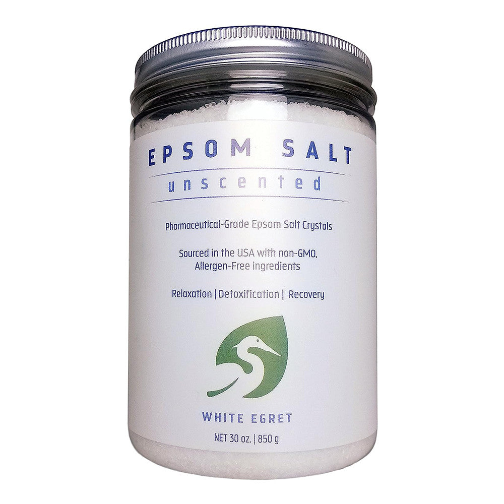 White Egret Pharmaceutical Grade Bath Epsom Salt, 30 Oz